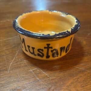 Mustard CROCK LIBERTY POTTERY ROSCOE VILLAGE BY BECKYK 2005 Condiment Picnic BBQ